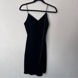 Olive Tree Black Mini Dresss